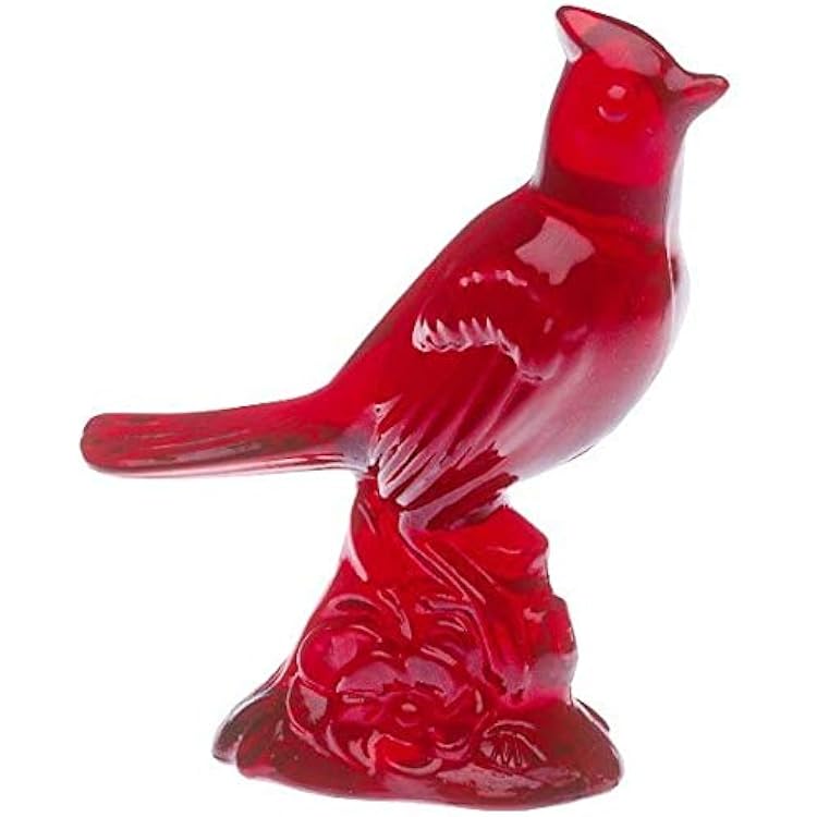 Cardinal Bird - Solid Glass - Mosser USA Red