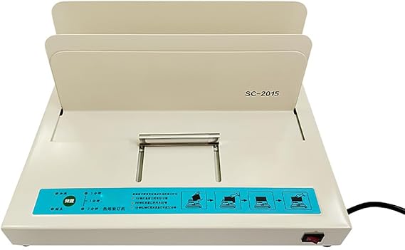 Hot Glue Binding Machine, Electric Book Binder for A3(Short Edge)/A4/A5/B5, 1-55MM Binding Thickness, for Tenders, Insurance Policy Contracts, Reports, Ideal for Office Use