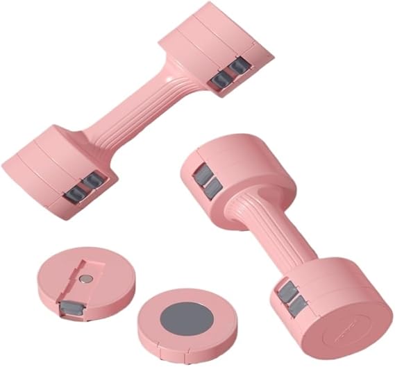 Dumbells Pair of adjustable dumbbells, free weights for home use, fitness hand weight set for home gym workouts Dumbell Set