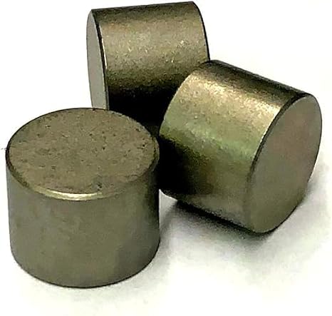 Tungsten Weights (3 Pack 1oz Each Total 3 oz) for Pinewood Cars, Buffer & Short Custom Weights Inbetween H H2 H3 (0.547 Diameter, 0.395 Length) Customize buffers & Racers 2/3 Length & Weight
