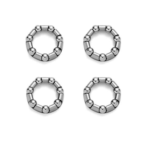 5/16 X 7 Bike Crank Bearings, Replacement Ball Bearing Retainer Cages Set for Bicycle, Crank Bottom Bracket, Mountain or Road Bike, BMX Crankset Kit,Pack of 4