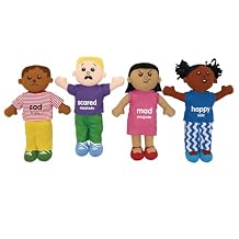 Excellerations 18" Bilingual Emotions Plush Baby Dolls, Set of 4 | Multi-Ethnic. 4 Common Expressions, Social Emotional Learning, Calm Down Corner Supplies, Play Therapy, Preschool Must Haves