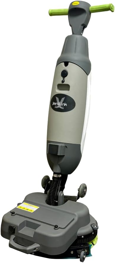 U-Mop Pro Floor Scrubber 17" Cordless Auto Scrubber with Pads, Lightweight, Rechargeable Battery