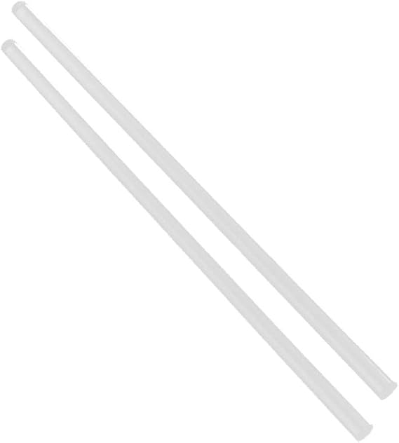 Acrylic Clear Rods PMMA Plastic Stick Perspex Bar Shower Curtain Poles Length 50Cm 2 Pcs,Diameter 20mm