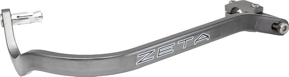 Zeta Drop Down Bend Aluminum Handguards for 7/8 Handlebars Titanium Color by Zeta