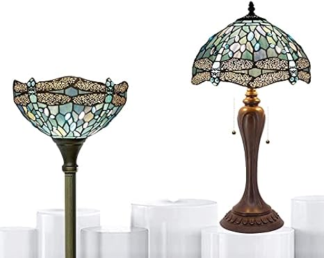 WERFACTORY Tiffany Lamp Series Stained Glass Style Lampshade Decorative Living Room Bedroom