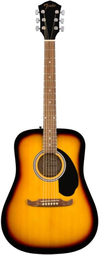 Fender FA-125 Dreadnought Acoustic Guitar with Gig Bag, Sunburst