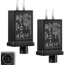 2 PCS Replacement Yard Inflatable Adapter,12V 1A Class 2 Power Supply, Low Voltage Transformer US Plug for HalloweenThanksgivingChristmas Inflatables