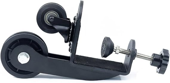 Armwrestling Pulley System Desktop Install Trainer With Pin For Wrist Strengthening And Forearm Exercise Black Color Compact Design(Black)