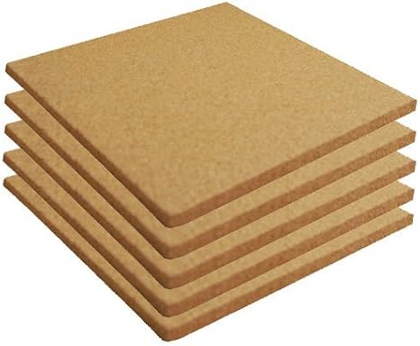 Cork Sheet Plain 12" X 12" X 1/4" - 5 Pack