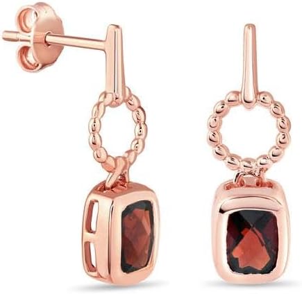 Imperial Red Garnet Earrings