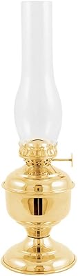Vermont Lanterns Brass Pico Table Oil Lamp 12, Brass