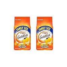 Goldfish Crackers, Flavor Blasted Xtra Cheddar Crackers, Family Size, 10 Oz Bag (Pack of 2)