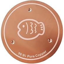 Bird Bath Copper Disk, 99.99% Pure Copper Cleaning Disk Physical Safe Clean Water for Outdoor Birdbaths Bowls Universal (1, Brown)
