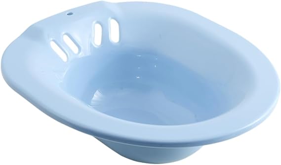 Sitz Bath for Postpartum Care Plastic Toilet Seat Sitz Bath Non-Slip Design Squat-Free Basin for Women and Men Suitable for Home Use