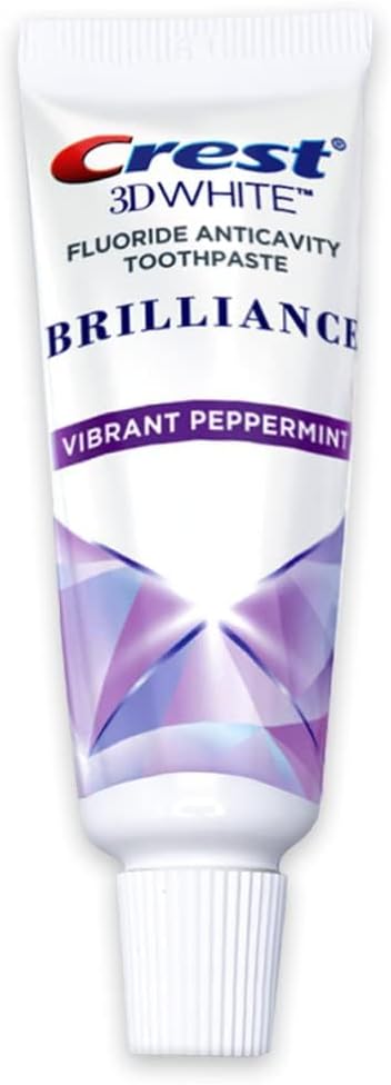 Crest 3D White Brilliance Advanced Whitening Technology Plus Advanced Stain Protective Toothpaste, Live Mint, 0.85 ounces