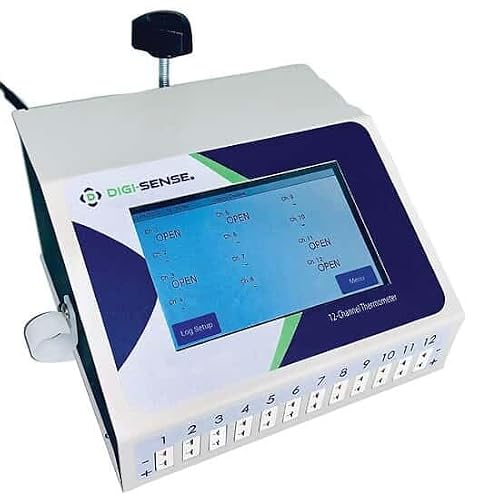 Digi-Sense Touchscreen 12 Channel Scanning Data Logging Benchtop Thermocouple Thermometer
