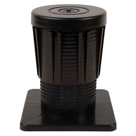 DiversiTech AER-8BL Equip Riser, Adj, Blk, 8in.