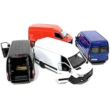 KiNSMART - Mercedes-Benz Sprinter Cargo Van 1:48 O Scale 5" Die Cast Metal Model Toy Van, Pull-Back Action (Ambulance U.S.)