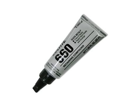 66010 Loctite Retaining Compound, QuickMetal(R), 6mLTube, Silver
