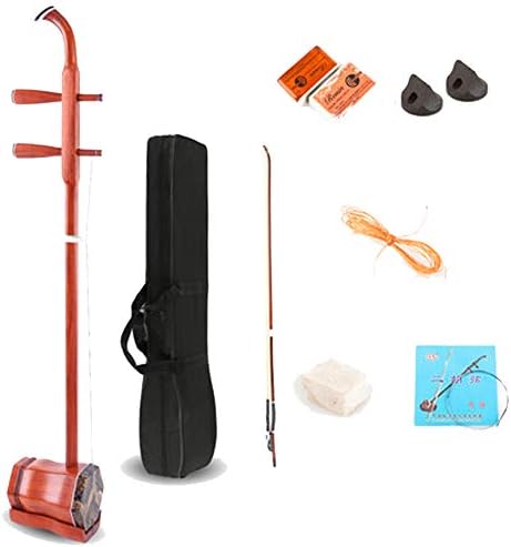 OrientalMusicSanctuary Quality Rosewood Erhu - + ENGLISH INSTRUCTIONAL BOOKLET W/Videos VIA QR CODE (By Patty Chan)