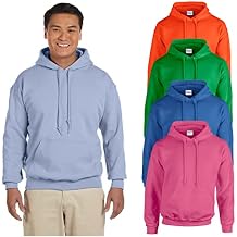 AquaGuard Mens Fleece Hooded Pullover Sweatshirt with Pockets, 2|4|6 Create Your Custom Multipack SET of 4 Multicolor