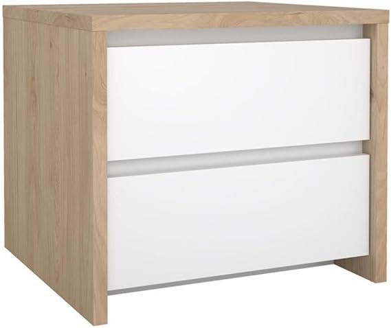 Tvilum 2 Drawer Nightstand with Compact Design