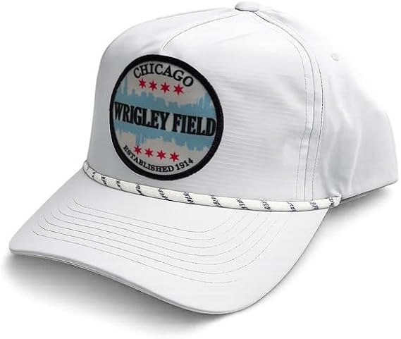 Wrigley Field White Unisex City Rope Snapback Hat