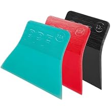 3 PCS Car Vinyl Wrap Tools, Different Hardness Window Tint Squeegees Anti-Scratch Scrapers, Small Squeegees Water Blades for Car Vinyl Paint Protection Glass Cleaning