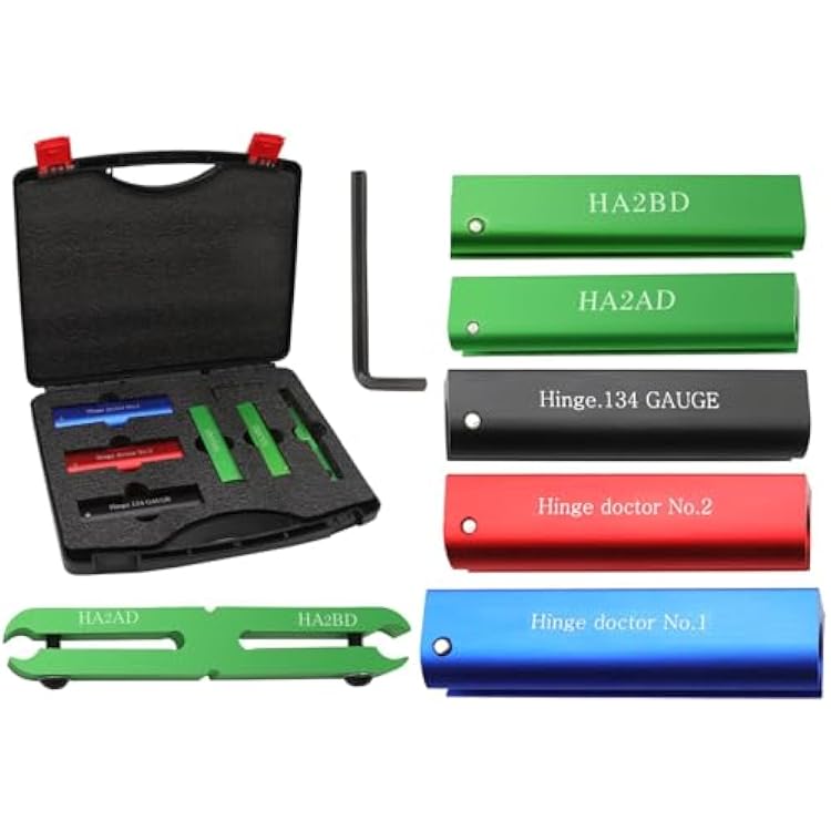 HA1234 Door Repair Set Door Adjustment Tool 6 Pieces Hinge Repair Kit Fit for Quick Adjustment Loose or Sagging Door Versatile Tool Hinge Fixing Tool