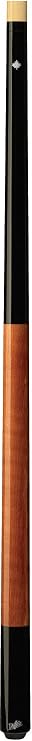 Simple Midnight Black and Cherry Stained Canadian Rock Maple Pool Cue