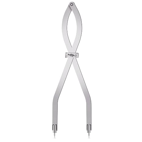 Dunzoom 1 Pcs 24 Inch Radius Divider Tool, Metal Compass Dividers | Replaceable Points Insulation Tools, Metalworking Drawing Woodworking Scribers, Normal Sheet Metal Fabrication Layout Divider