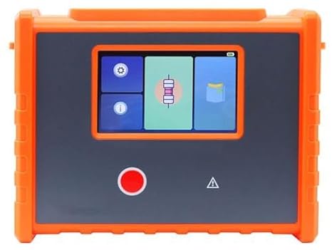 Transformer Winding DC Resistance Tester Touch Screen DC Resistance Tester Measurement with 10.0u-1.0000M Resistance Range 0.2% FS Accuracy Four Line Method Test Printer Function