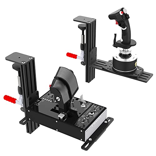 Hikig Portable Electronic Device Mount for Thrustmaster, Logitech, WinWing Flight Sim Joysticks 2 Pack