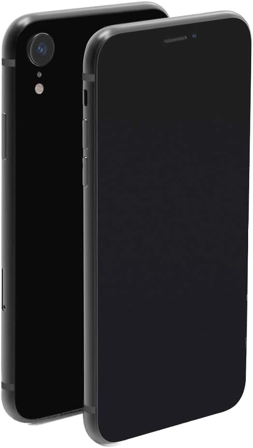 Fake Dummy Phone Display Model Compatible with Phone XR Replica Non-Working 6.1 inch Black Screen Without Logo 1:1 Scale XR-Black