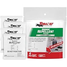 Tomcat Repellents Rodent Repellent Pouches, Ready-to-Use, Inside Rodent Prevention with Essential Oils, 4.23 oz., 4-Pack