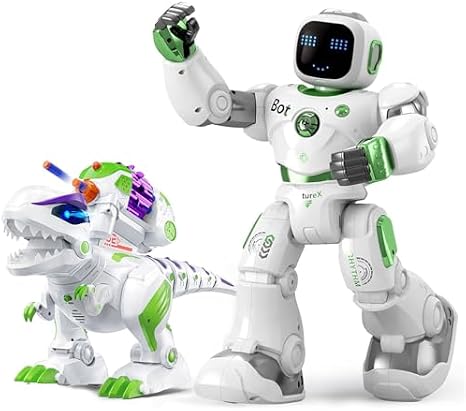 Ruko 8809 Robot Dinosaur and 1088 Smart Green Robot