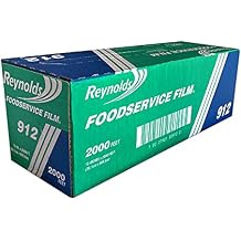 Reynolds 912 Foodservice Clear Plastic Wrap Film, 15 inch Width, 2000 Feet