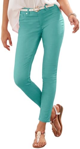 LASCANA Womens Skinny Leg Cropped Pants