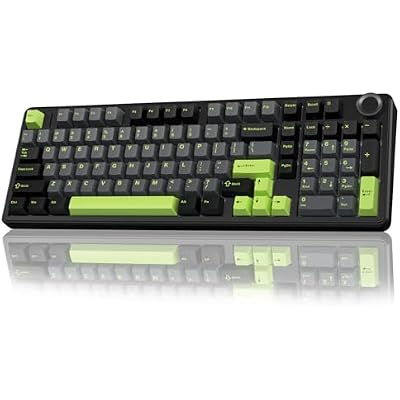 AULA F99 Pro Wireless Mechanical Keyboard with Knob,Creamy Sound,Tri-Mode BT5.0USB-C2.4GHz Hot Swappable Keyboard,Gasket Structure,RGB Backlit Computer Gaming Keyboards