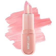 Winky Lux Rose Glimmer Balm -Hydrating ph Lip Balm, Natural Pink Tint with pH Color Changing, Moisturize & Soften Lips While Leaving Sheer Pink Tint, with Vanilla Scent