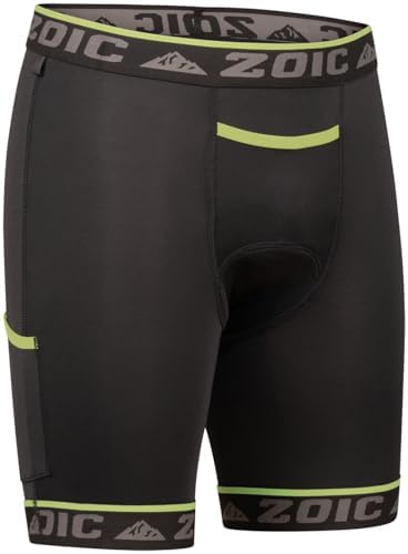 ZOIC Carbon Mens Cycling Liner - Performance Chamois, Moisture Control, Lightweight - Enduro, Mountain Biking, Trail Riding