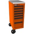 Homak OG08014070 RS Pro 14.5 in. 7-Drawer Side Cabinet - Orange