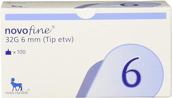 Novofine Needle 0.25 x 6 mm 32 g C100, Pack of 1