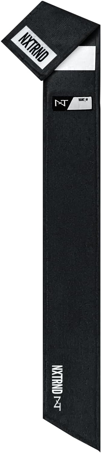 Nxtrnd Streamer Football Towel, Thin Sports Towel, Dries Hands & Football Accessories (Black)
