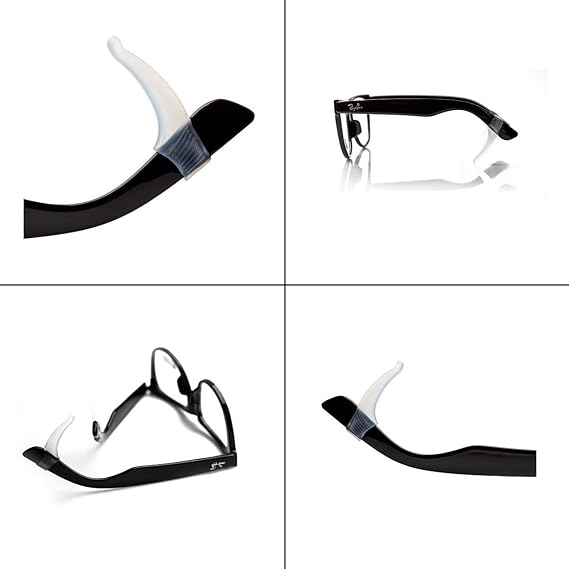 Superstretch White Prevent Eyeglass Slipping Anti Slip Anti Slide Eyewear Sunglasses Spectacle Glasses Temple Tip Sports Ear Hook Sleeve Retainer