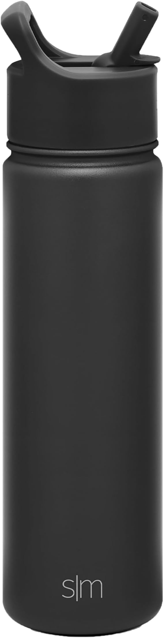 Simple Modern Insulated Water Bottle with Straw | 22oz | Black