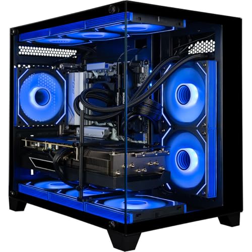 Panorama RTX 5070 Ti, 24-Core i9-14900KF, 32GB DDR5 RAM, 2TB Gen4 SSD, Liquid Cooled Gaming Desktop PC wWindows 11 Pro, RGB KeyboardMouse, Internal Wi-Fi 6E, 3X DP & HDMI