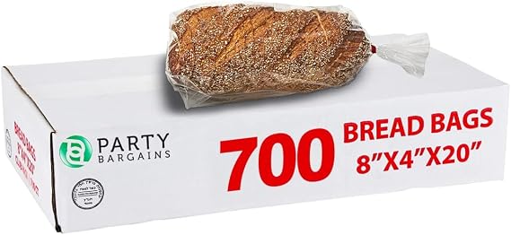 Value Pack - Bread Loaf Plastic Bags 8 x 4 x 20, 700-count