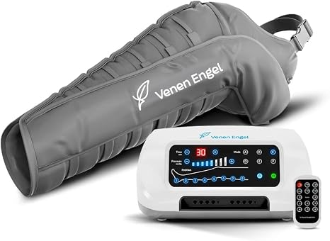 Venen Engel 8 Premium with Lymphatic Flow Arm for the Left Arm - 8 Air Chambers 6 Massage Programmes Promotes Blood Circulation Arms Massager Pressure Wave Massage